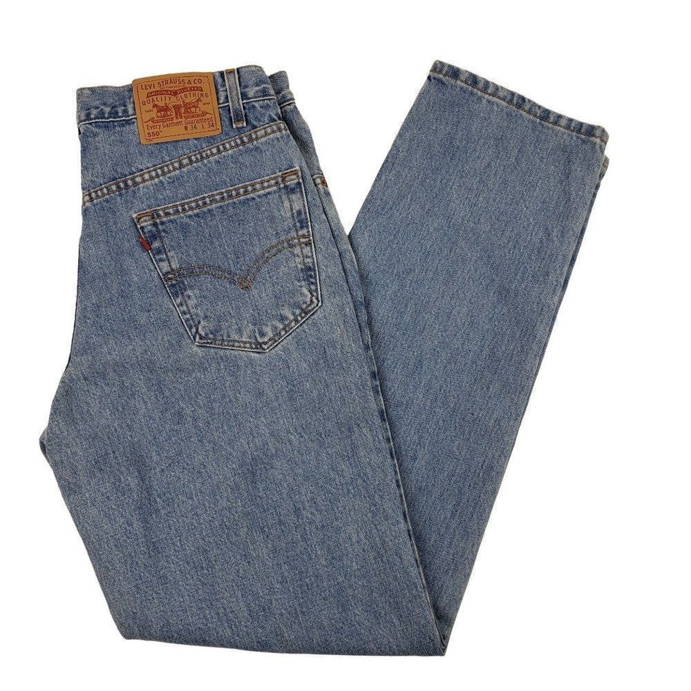 Vintage Levi's 550 Straight legs Relaxed Fit Men's Jeans Size 34x34 NWOT